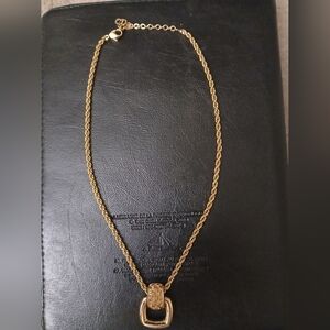 Dior Gold Twisted Rope Necklace
